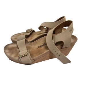 Papillio By Birkenstock Soley Ring Buckle Wedge Sandals Sandcastle Size L 10 41